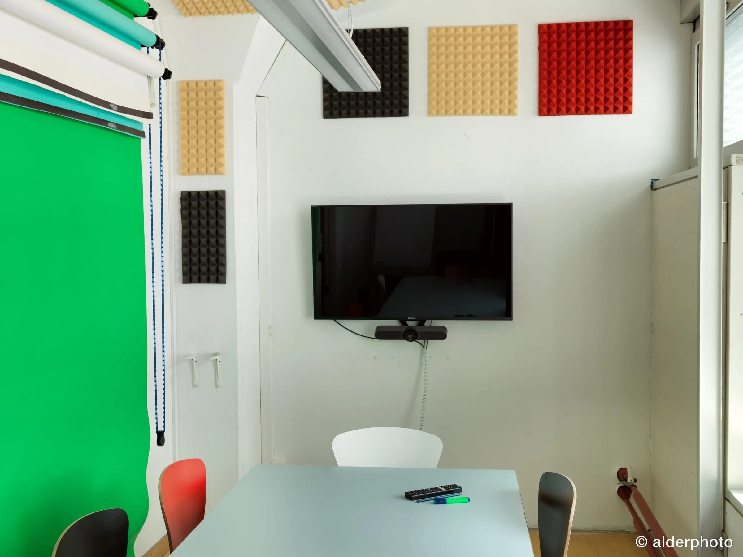 Greenscreen studio for video production